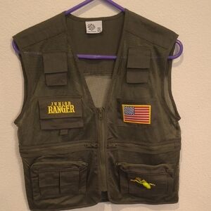 Junior Ranger Kids Olive Green Adventure Vest